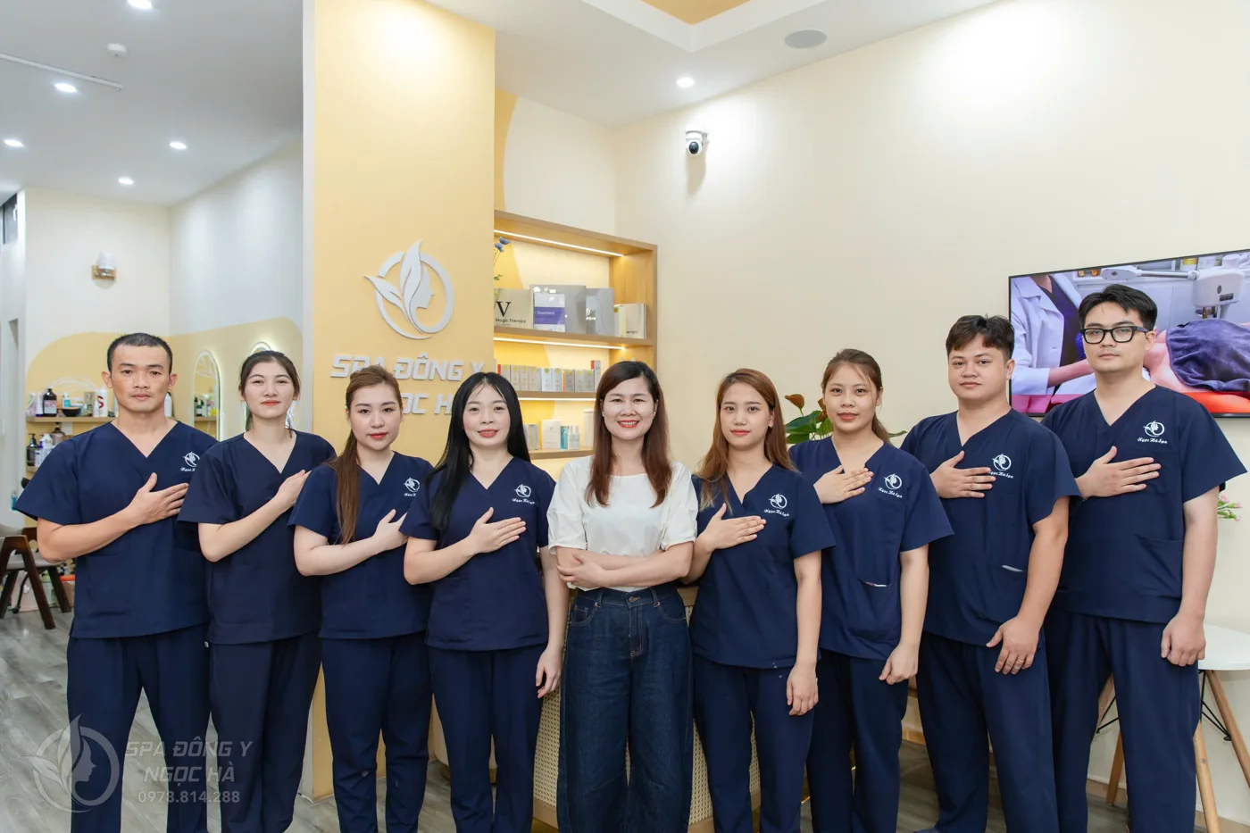 Đội ngũ Spa Đông Y Ngọc Hà tại cơ sở